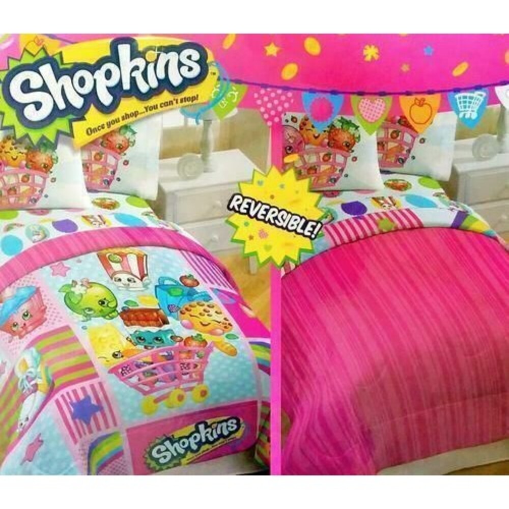 Shopkins Reversible Comforter Twin/Full 71" x 86"